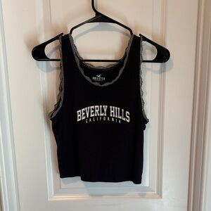 Hollister Black Beverly Hills Crop Top